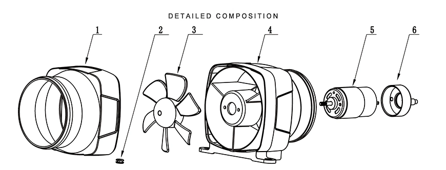 Seaflo 130cfm DC Centrifugal Blower Fan for Marine & RV